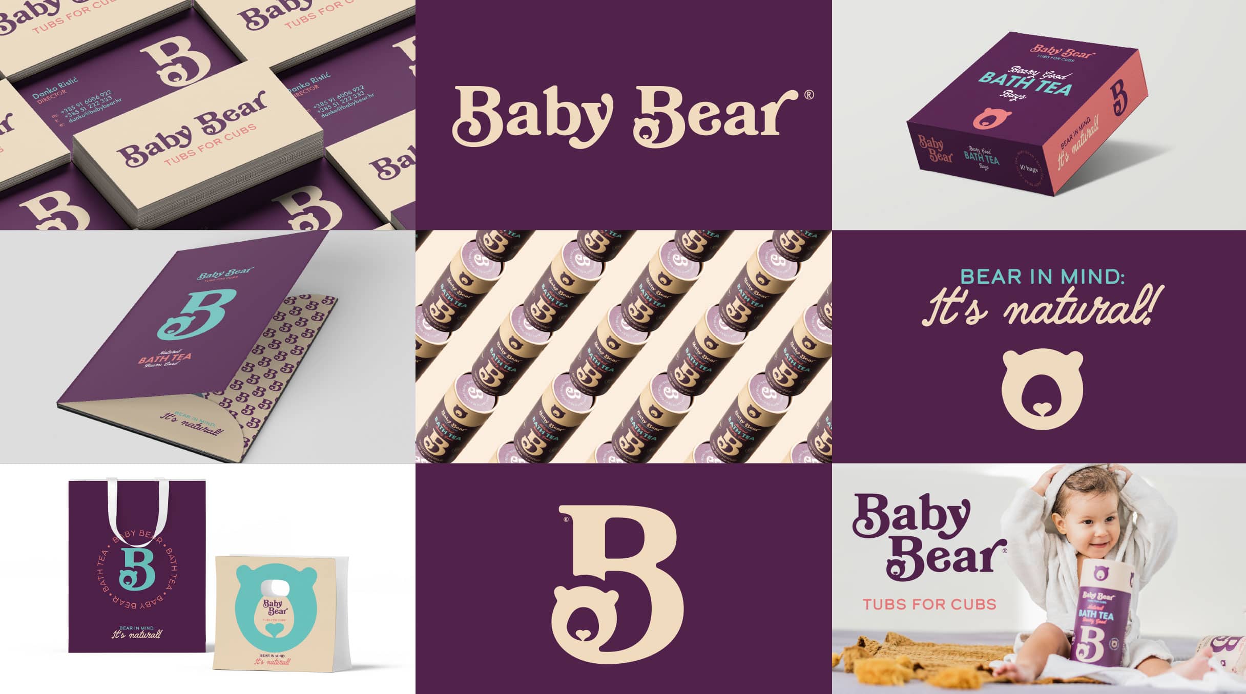 Baby Bear -  Branding, Verbalni identitet, vizualni identitet, dizajn ambalaže