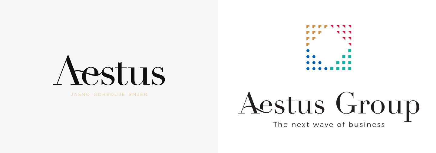 aestus, aestus group - rebranding, slogan, ambalaža